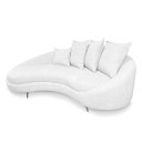 Ver imagem 3 de Sofá 3 Lugares 2,30m Living Orgânico Medelim - Élpis Móveis - Boucle Branco