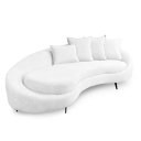 Ver imagem 1 de Sofá 3 Lugares 2,30m Living Orgânico Medelim - Élpis Móveis - Boucle Branco