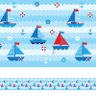Faixa Adesiva Para Quarto de Menino Barquinho 3mx15cm - 1