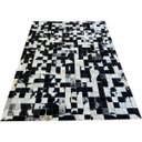Ver imagem 1 de Tapete de Couro Preto Branco Malhado Salino 1,50x2,00 C/b