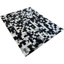 Ver imagem 2 de Tapete de Couro Preto Branco Malhado Salino 1,50x2,00 C/b