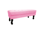 Ver imagem 2 de Recamier Luis Xv Capitonê Retrô 120cm Suede Rosa Bebê Pés Madeira Ms Decor