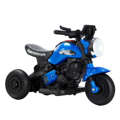 Moto Elétrica First Custom Azul Zippy Zippy Toys