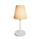 Ver imagem 1 de Abajur Cabeceira Para Quarto Cone Vivare Md-2005 Cúpula em Tecido Cone - Bivolt - Branco / Algodão C