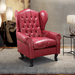 Poltrona Chesterfield Matrix Via Encanto Courano Vermelha - 2