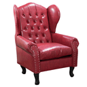 Ver imagem 1 de Poltrona Chesterfield Matrix Via Encanto Courano Vermelha