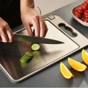 Ver imagem 6 de Super Tábua de Carne Aço Inox Não Pega Cheiro Livre Bpa