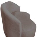 Ver imagem 6 de Namoradeira Decorativa Beatriz Orgânica Suede Capuccino