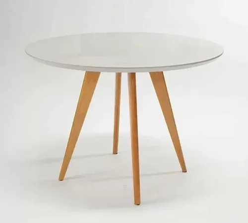 Ver imagem 1 de Mesa de jantar redonda Sofia 0,80 cm Off White