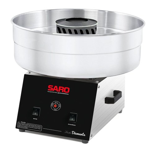 Máquina de Algodão Doce com Regulador de Potência Saro Aço Inox 220V AD22
