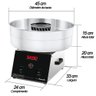 Máquina de Algodão Doce com Regulador de Potência Saro Aço Inox 220V AD22 - 3