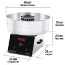 Ver imagem 3 de Máquina de Algodão Doce com Regulador de Potência Saro Aço Inox 220V AD22
