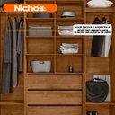 Ver imagem 6 de Guarda-Roupa Casal Holanda 4 Portas com 3 Gavetas Internas e Maleiro Carvalho Tapajós