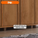 Ver imagem 7 de Guarda-Roupa Casal Holanda 4 Portas com 3 Gavetas Internas e Maleiro Carvalho Tapajós