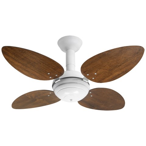 Ventilador de Teto Office Jet Venti-Delta Branco 4Pás Imbuia 110v