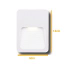 Ver imagem 4 de Balizador Embutir Lâmpada Led Parede 12cm 2w Branco - Branco Quente