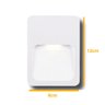 Balizador Embutir Lâmpada Led Parede 12cm 2w Branco - Branco Quente - 4