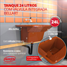 Tanque Capacidade 24 Litros Linha Bellart com Válvula Integrada Cor Marrom Durín - 2