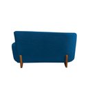 Ver imagem 6 de Namoradeira Sofá Feijão Lounge Orgânica Couro Azul Marinho