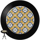 Ver imagem 2 de Cj Mesa Madeira Azulejo 60cm - Bistrô Fixa 78cm + 4 Cadeiras 43 - Preta - Anos Dourados