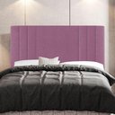 Ver mais imagens de Kit Cabeceira E Baú Cama Box King 195Cm Suede Rosa