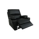 Ver imagem 2 de Poltrona do Papai Elétrica de Couro Natural com Carregador Usb:450preto