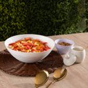 Ver imagem 4 de Conjunto 6 Bowls de Melamina Brancas Basic Lyor Cumbucas para Frutas Cereais Ingredientes