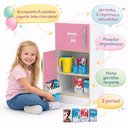 Ver mais imagens de Geladeira Infantil Duplex Grande Madeira Freezer 2 Portas Rosa MDF Criança Kit Completo Mini Mercado