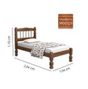 Ver imagem 3 de Cama Solteiro Madeira Torneada - 8X8MOD02