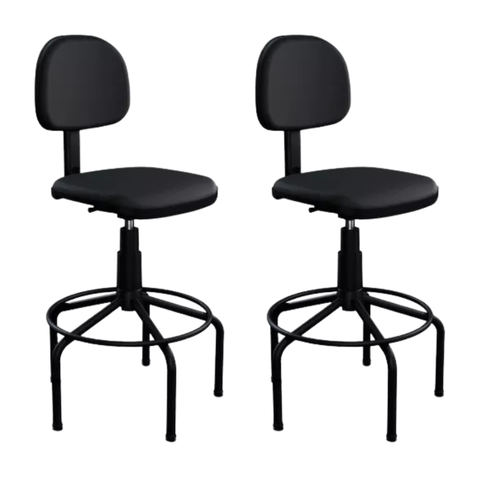 Kit 2 Cadeiras Caixa Secretária Courvin  C/ Sapata Fixa 100% Nacional