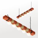 Ver imagem 3 de Pendente Centauro Madeira Maciça para Lâmpada E27 Rústico
