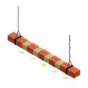 Ver imagem 4 de Pendente Centauro Madeira Maciça para Lâmpada E27 Rústico