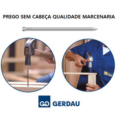 Prego Polido 16x24 1kg sem Cabeça Gerdau - 3