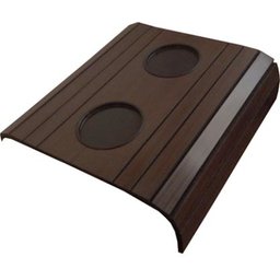 Esteira Bandeja Apoio de Braco Sofá Porta Copo Garrafa Poltrona Cor Embuia (Brx / Bf-110 Embuia) - 3