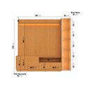 Ver imagem 3 de Rack com Painel para Tv 75 Polegadas 100% Mdf com Led Vitoria Regia Yescasa