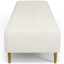 Ver imagem 2 de Kit 02 Puffs Decorativo Sala de Estar Bali W01 Pés Palito 190x60cm Linho Champagne - Lyam Decor