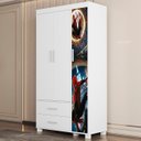 Ver imagem 2 de Guarda Roupa Infantil 89cm com 3 Portas Herói Aranha Z53 - Mpozenato