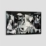 Quadro Picasso Guernica Tela Moldura Branca 120X80Cm - 1
