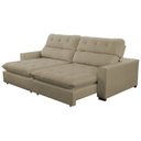 Ver imagem 5 de Sofa Retratil Reclinavel 2 Lugares 230cm Veludo Andreia