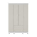 Ver imagem 7 de Guarda-roupa Infantil 122cm 4 Portas e 2 Gavetas Allegra Multimóveis Mp4443 Branco/off White