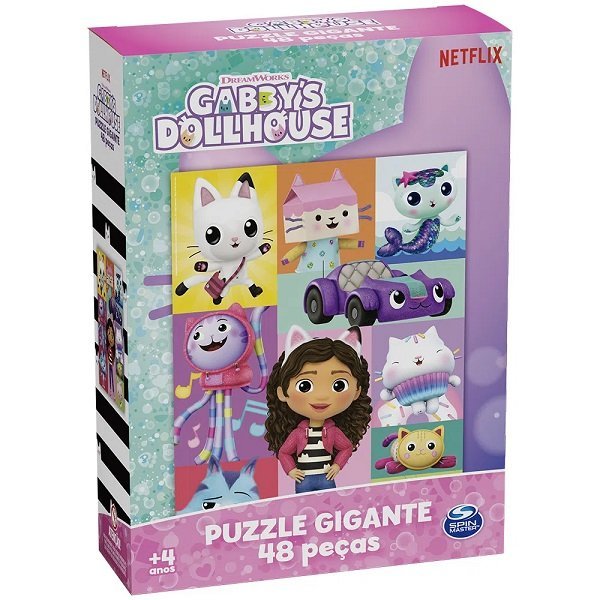 QUEBRA-CABEÇA 60 Peças GABBY´S Dollhouse GROW | MadeiraMadeira
