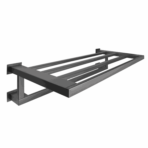 Toalheiro Rack 60 cm Inox Grafite - Kromus RT0308G