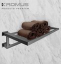 Ver imagem 5 de Toalheiro Rack 60 cm Inox Grafite - Kromus RT0308G