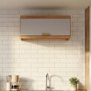 Ver imagem 1 de Armário Aéreo para Cozinha 1 Porta Elena Bege/Cinamomo/Offwhite