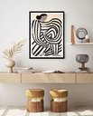 Ver imagem 1 de Quadro Decorativo Sofia Lind Body Lines - 70x50cm:moldura Preta