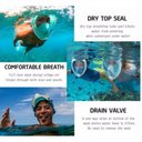 Ver imagem 3 de Máscara de Mergulho Surface Preta L/xl com Adaptador para Câmeras de Ação