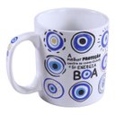 Ver imagem 4 de Caneca Cerâmica Presente Olho Grego Energia Boa Proteção 320ml - Wp Connect