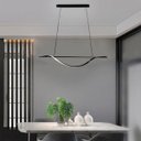 Ver imagem 4 de Pendente Horizontal Preto Led 3 Cores Escritório Sala Bet75