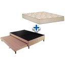 Ver imagem 1 de Cama Box c/Auxiliar Casal: Colchão Espuma Polar D33 Pérola Clean + Base CRC Rústico Clean(138x188