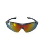 Kit Capacete Ciclismo C Led + Luva Gel + Óculos Proteção Uv - Preto - M - 5